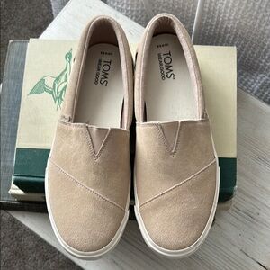 TOMS Classic Tan Slip-Ons